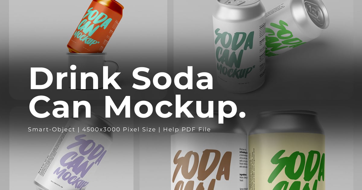 饮料汽水罐模型