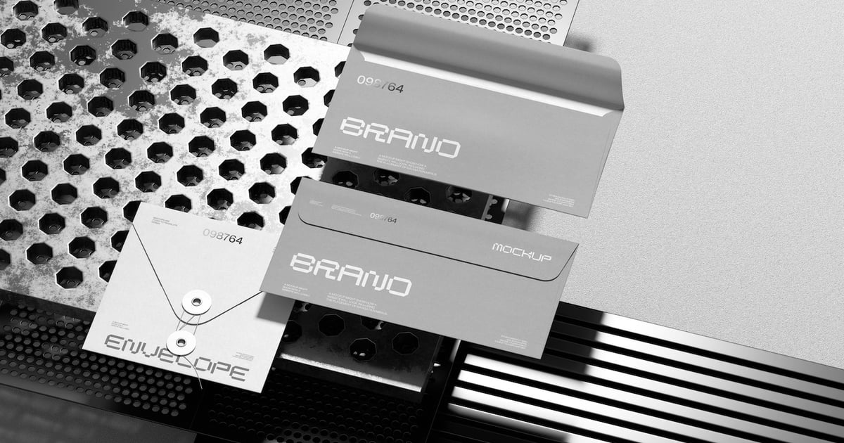 信封品牌设计样机套装