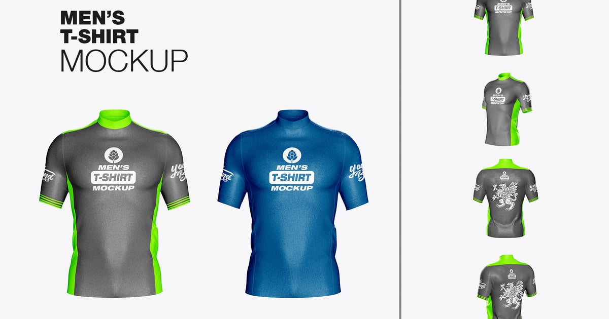 男士短袖压缩T恤样机