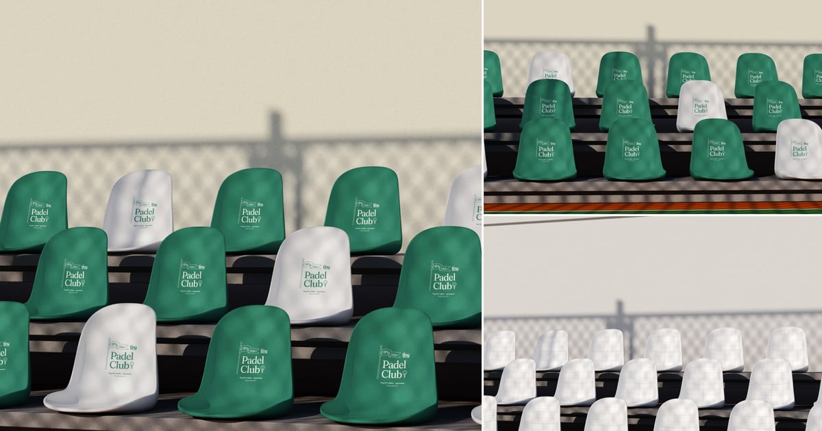 体育场座椅模型