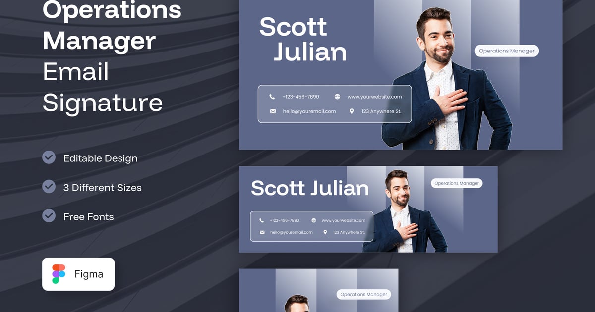 运营经理电子邮件签名