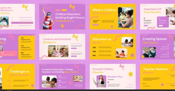 儿童教育谷歌幻灯片