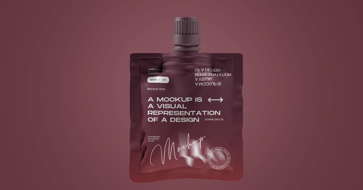 吸嘴袋包装模型模板