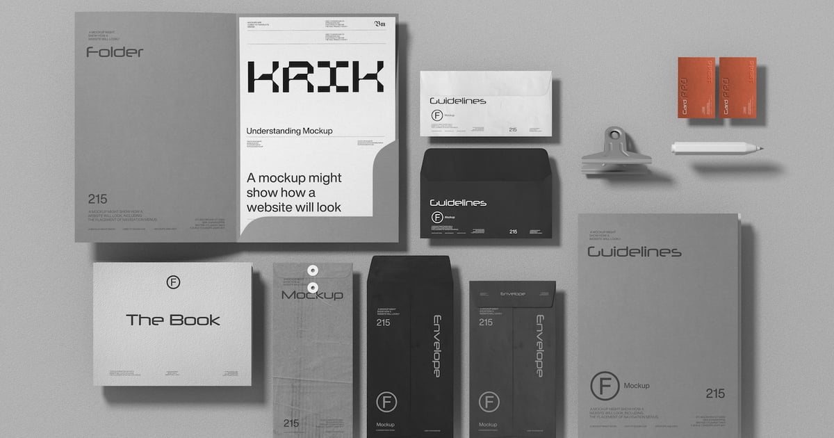 完整的文具标识模型合集