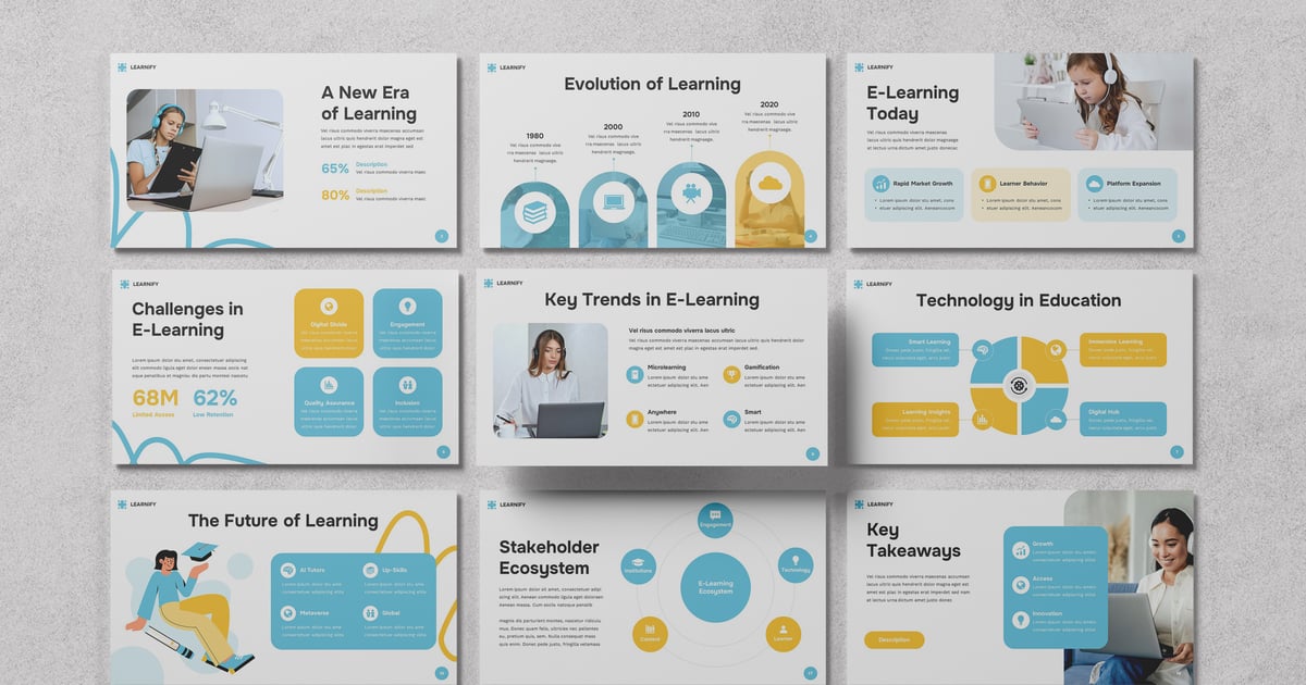 教育学校谷歌幻灯片