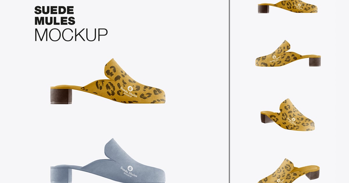 麂皮穆勒鞋样板