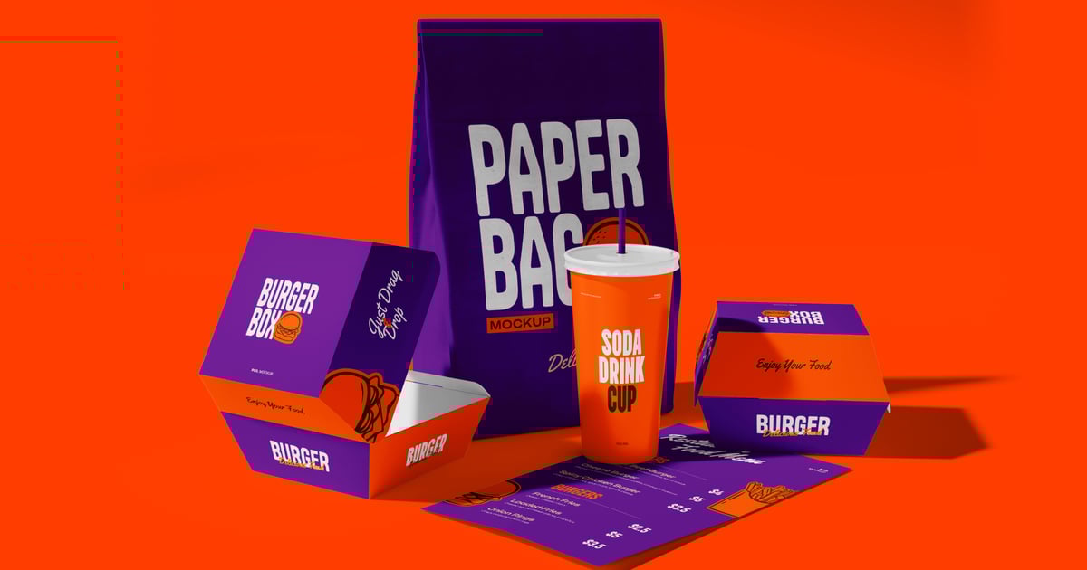 快餐包装模型