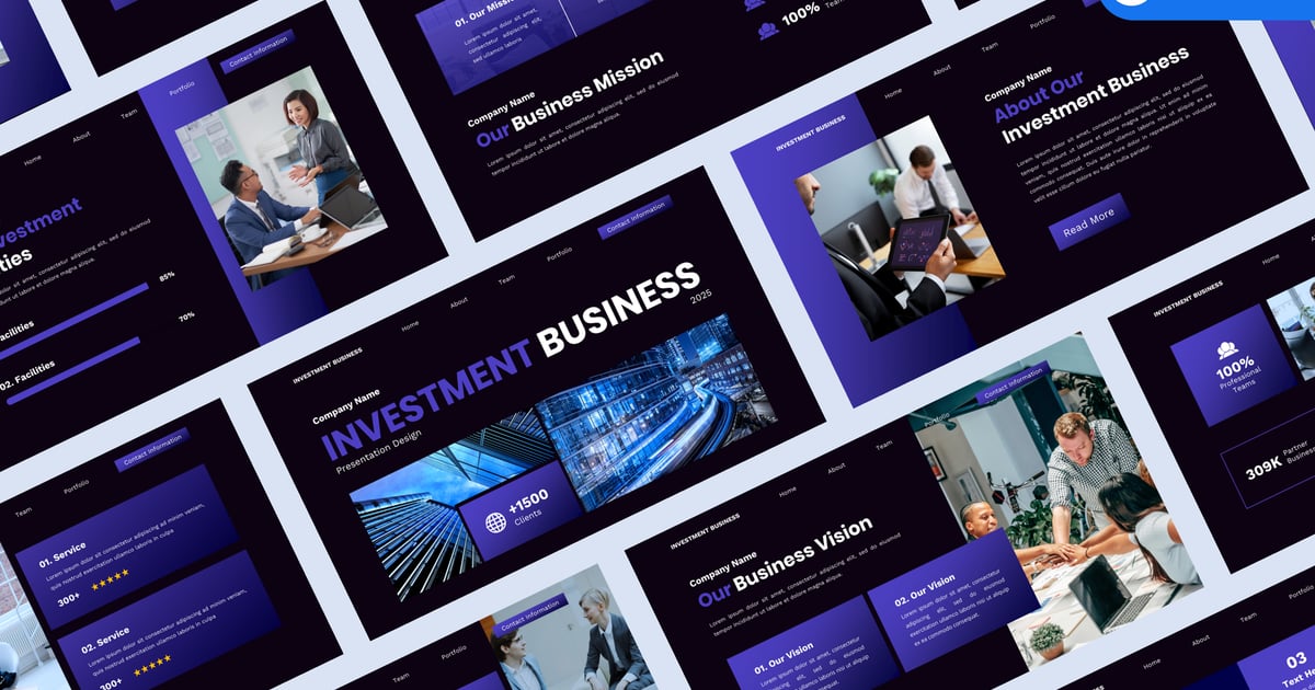商业投资主题演讲模板