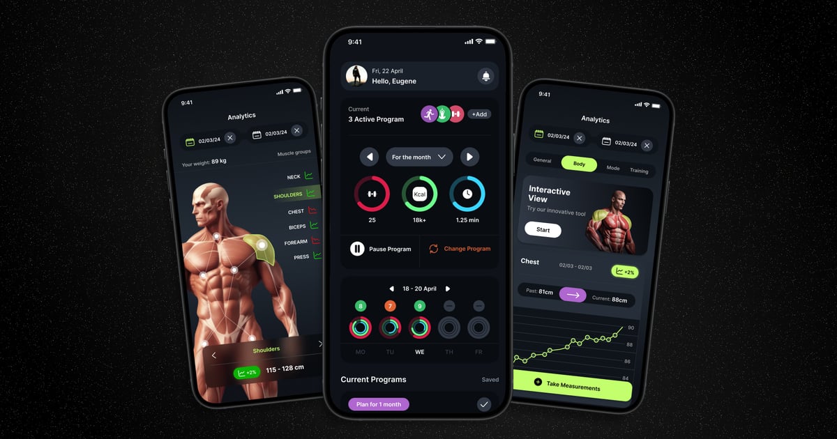 健身 – 移动应用 UI 套件