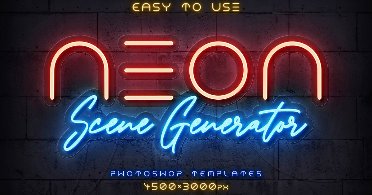 霓虹灯招牌场景生成器