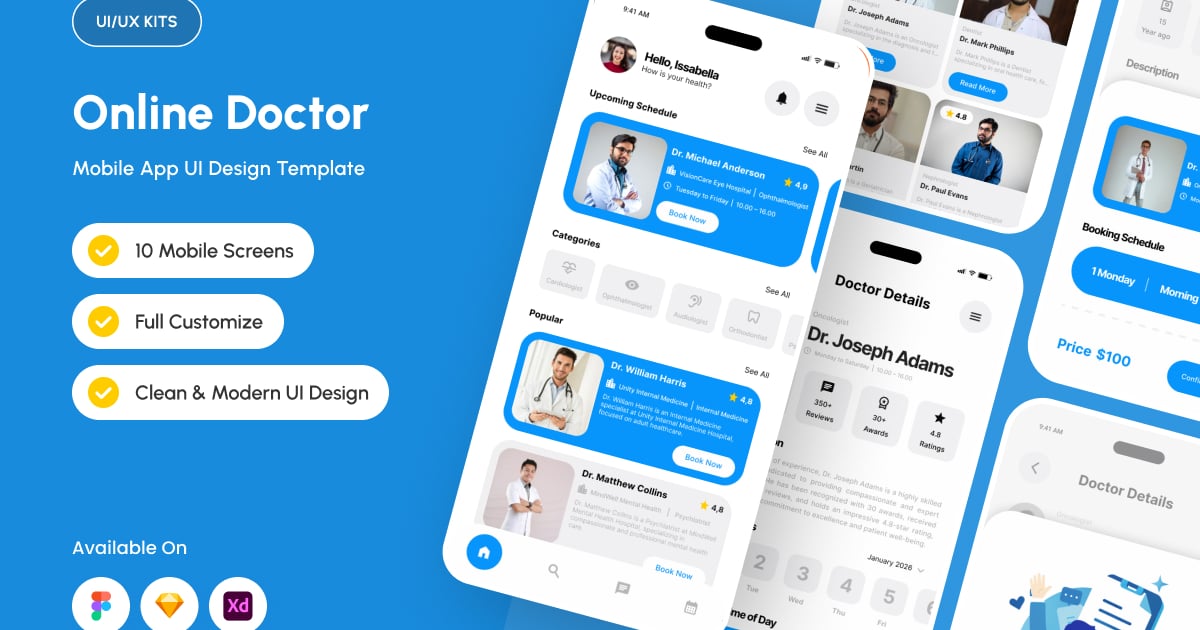 Medico – 在线医生应用设计模板