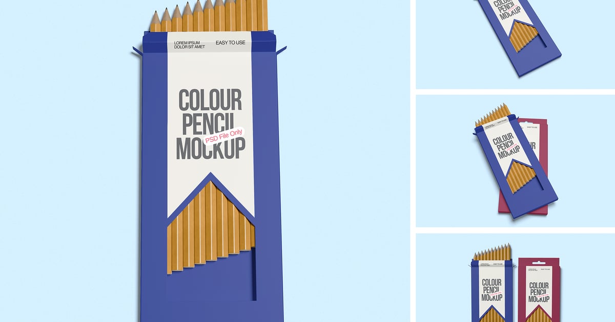 彩色铅笔模型