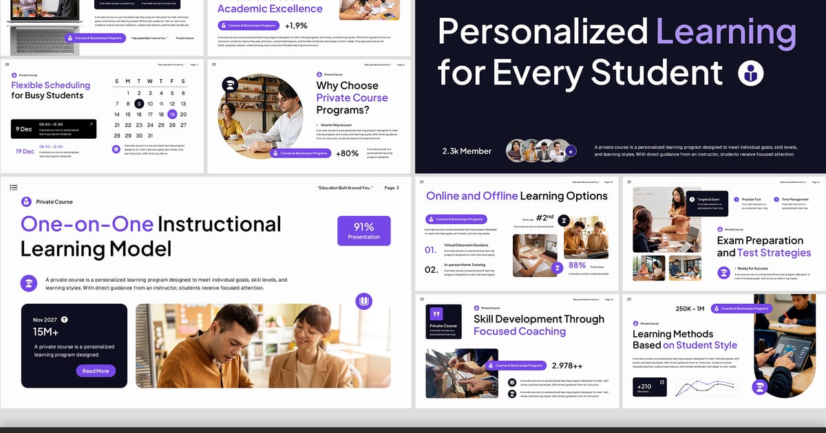 私人课程教育主题演讲
