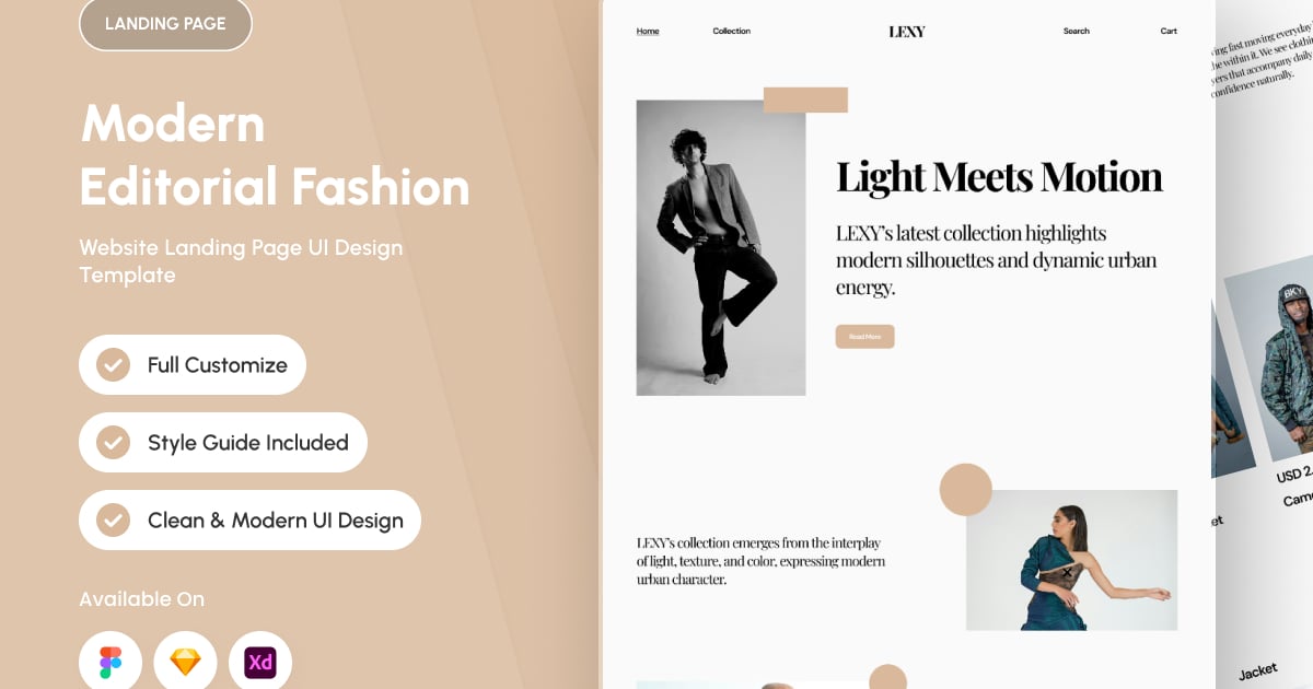 Lexy – 现代时尚编辑落地页