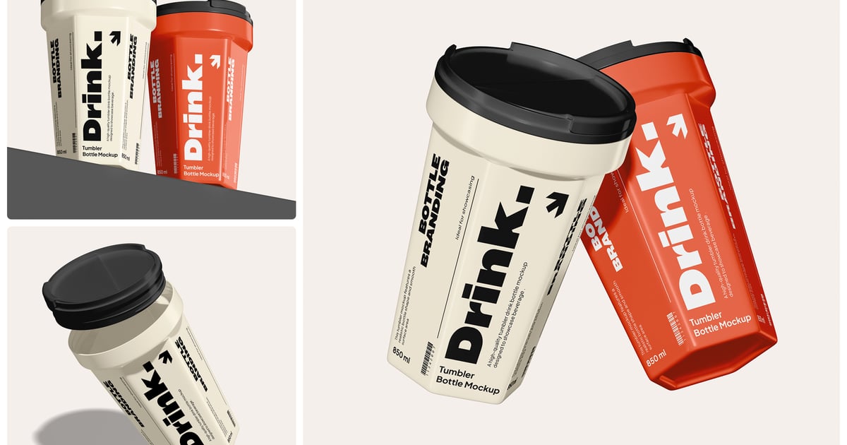 保温杯饮料瓶模型