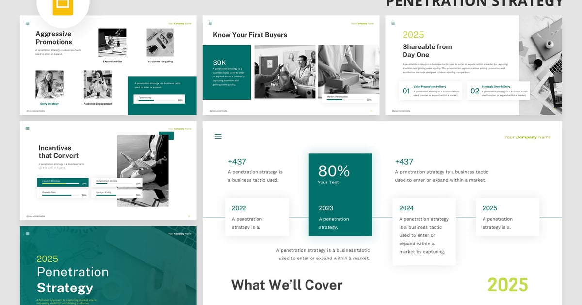 营销策略谷歌幻灯片