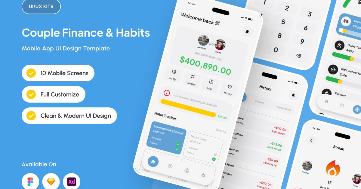 Savora – 美观的共享金融应用用户界面