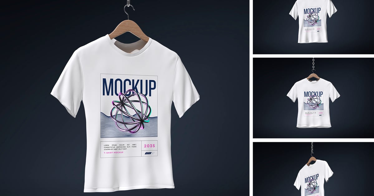 高品质T恤样机，用于品牌推广