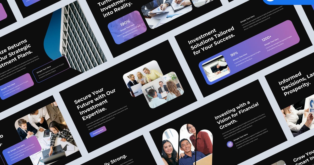 商业投资主题演讲模板