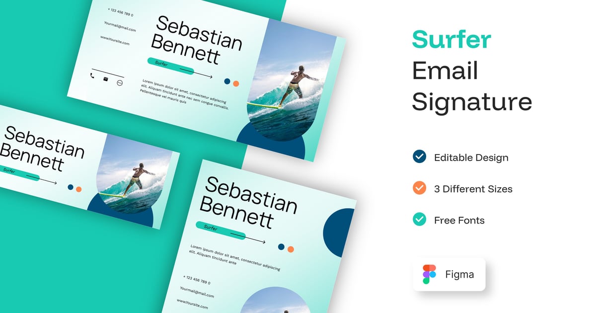 冲浪者电子邮件签名