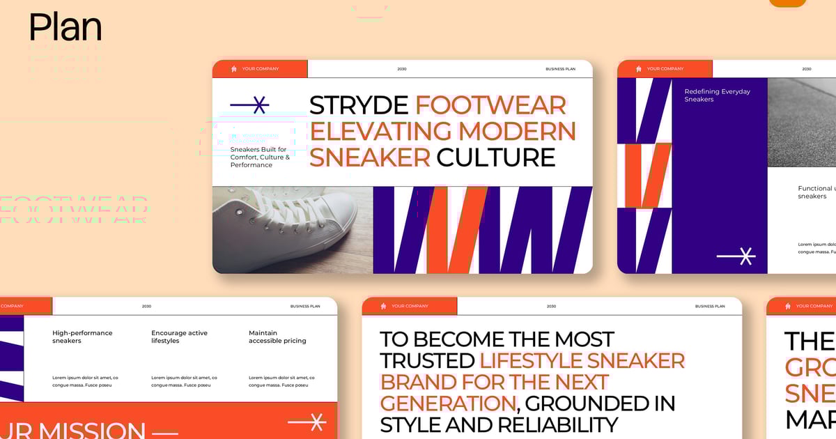 Orange Creative运动鞋商业计划书PPT 002