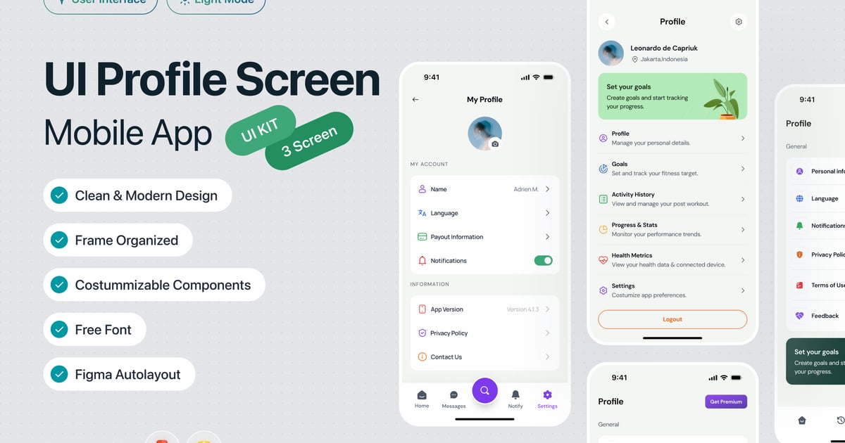 UI配置文件屏幕移动应用