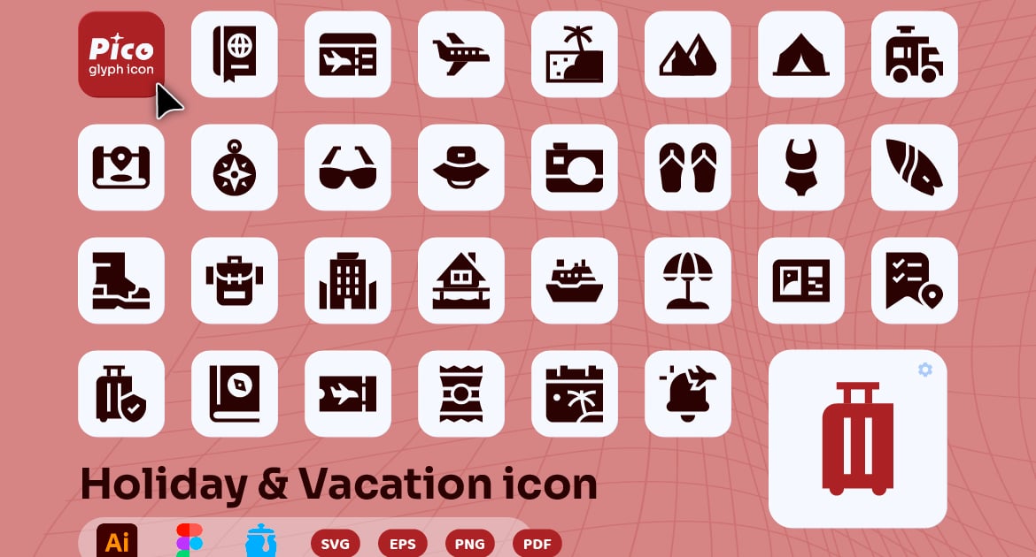 假日和度假图标