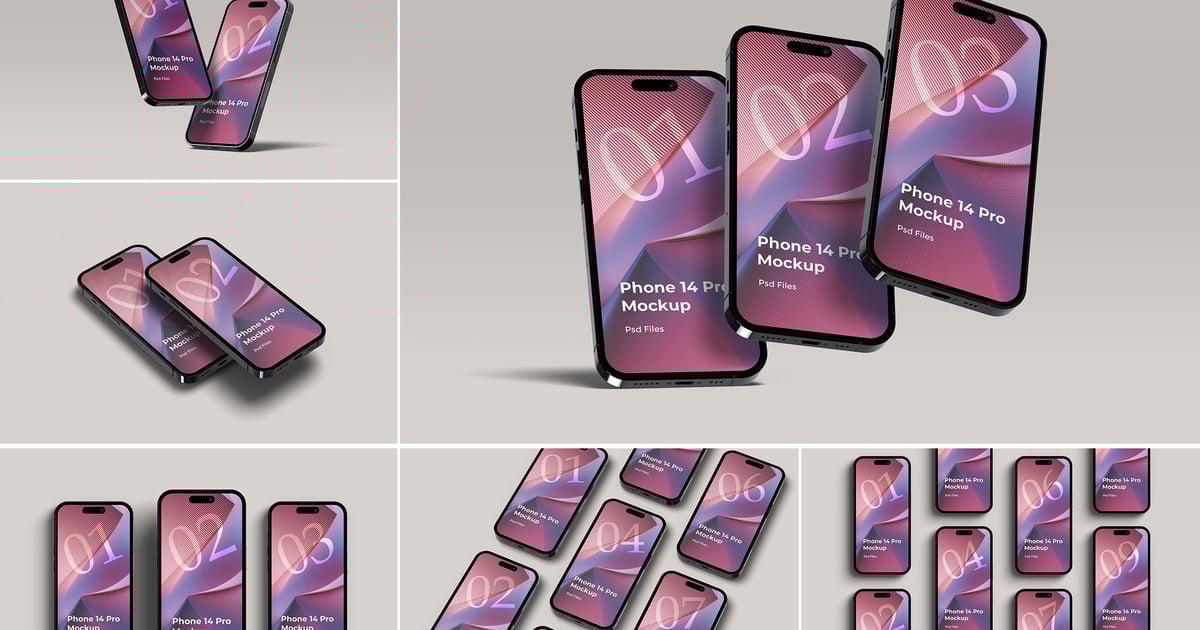 高质量 iPhone 14 Pro 模型套装