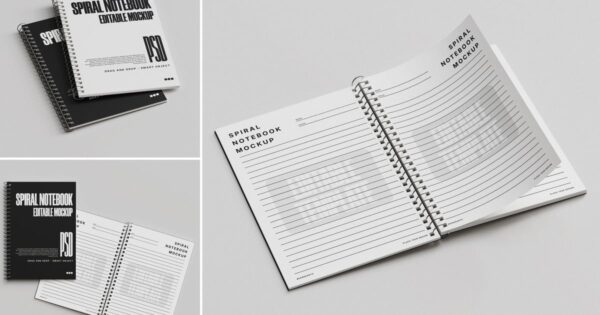 螺旋笔记本模型