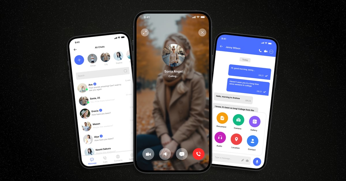 消息传递 – 移动应用 UI 套件