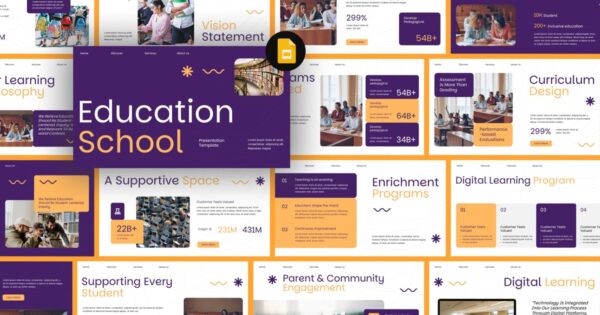 教育学校谷歌幻灯片