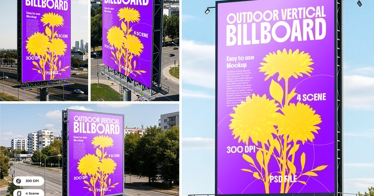 竖式广告牌模型