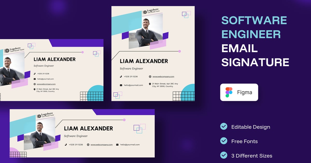 软件工程师电子邮件签名