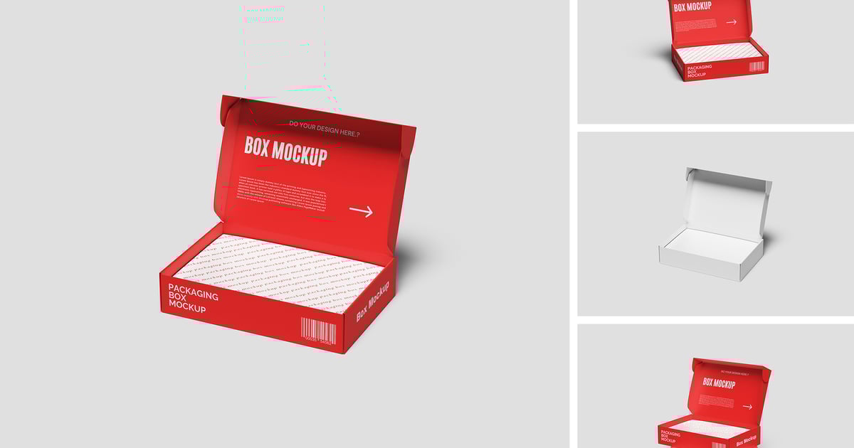 高质量包装盒模型