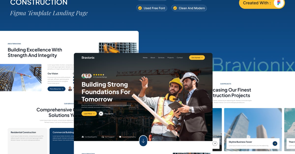Bravionix – 建筑与施工着陆页