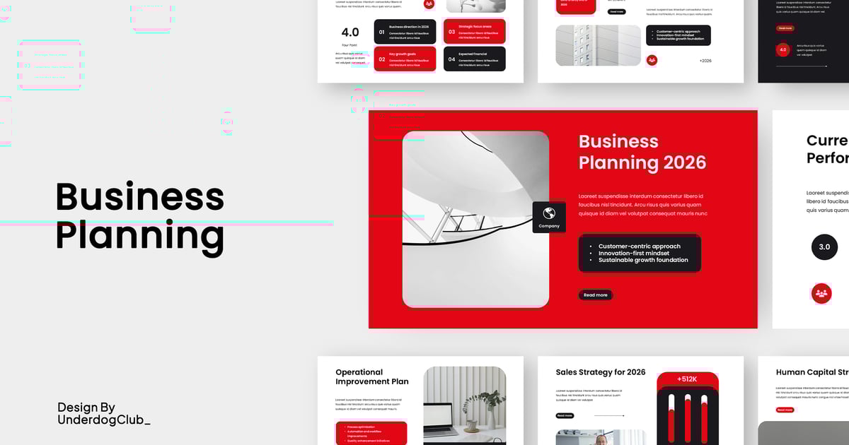 红色商业计划主题演讲 004