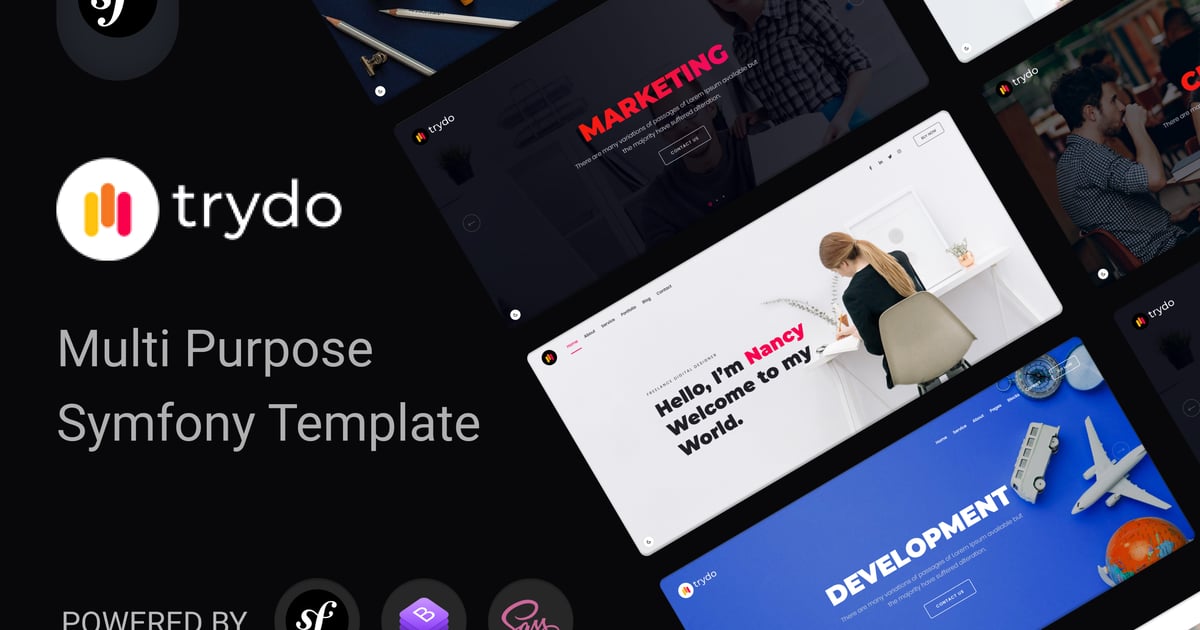 Trydo – 代理机构和作品集 Symfony 模板