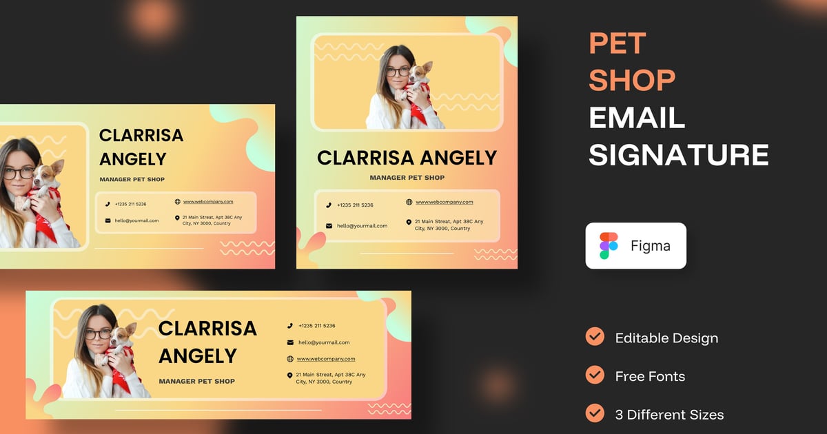 宠物店电子邮件签名