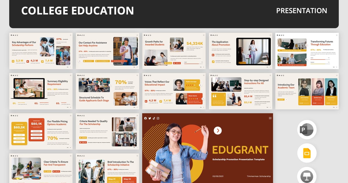 奖学金宣传谷歌幻灯片