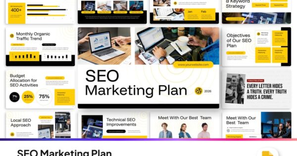 SEO营销计划（谷歌幻灯片）