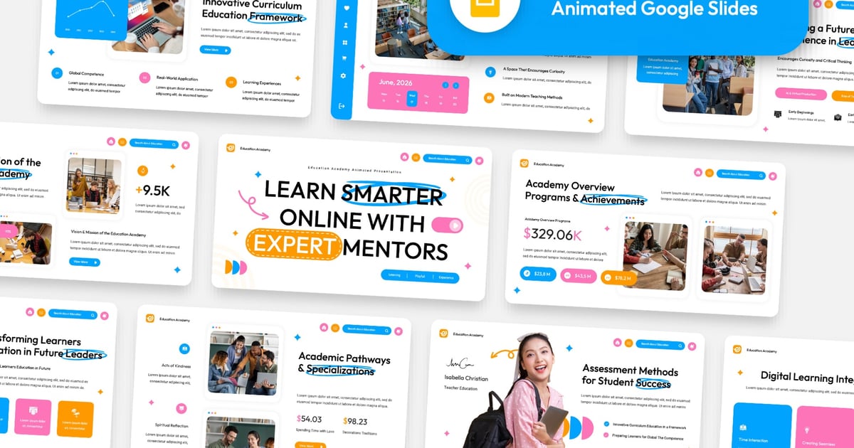 教育学院动画谷歌幻灯片