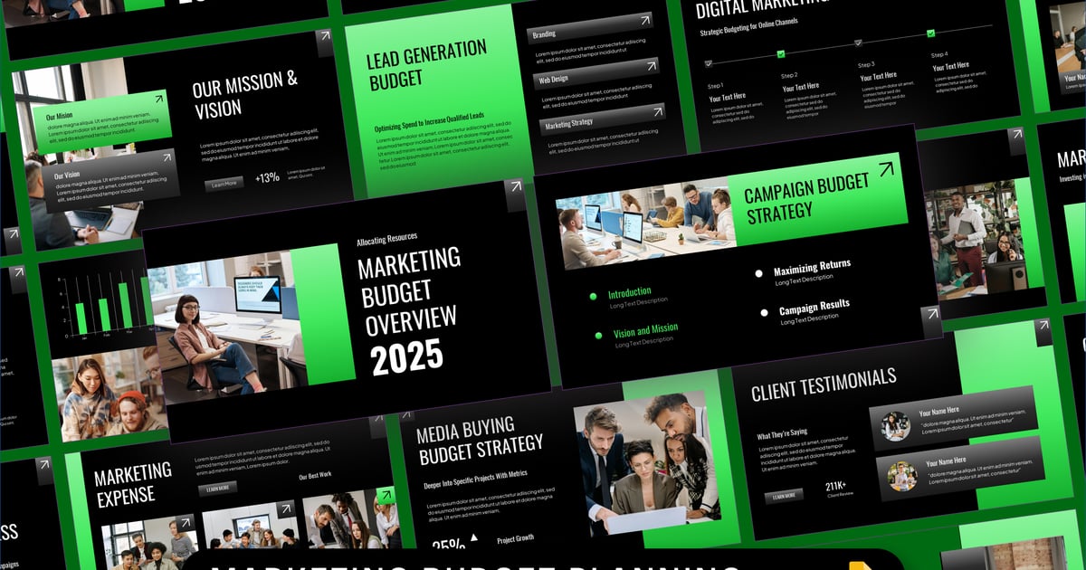 市场营销预算规划（谷歌幻灯片）