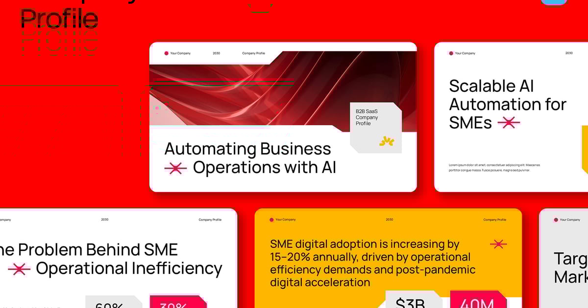 橙色现代科技公司简介 KEY 002