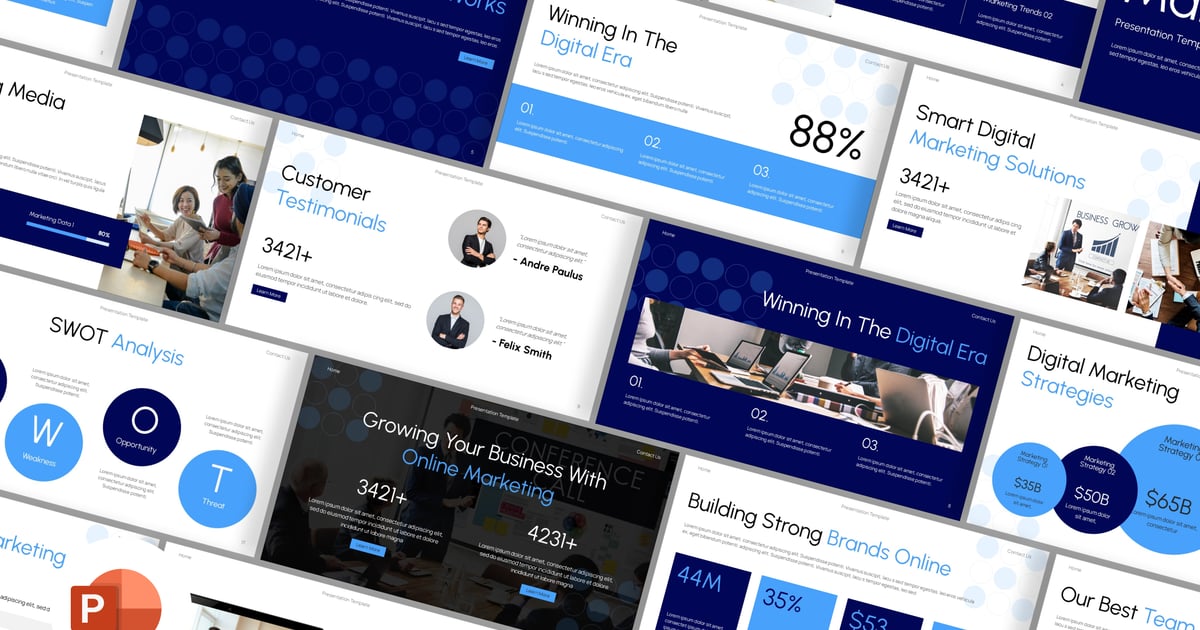 数字营销 PowerPoint