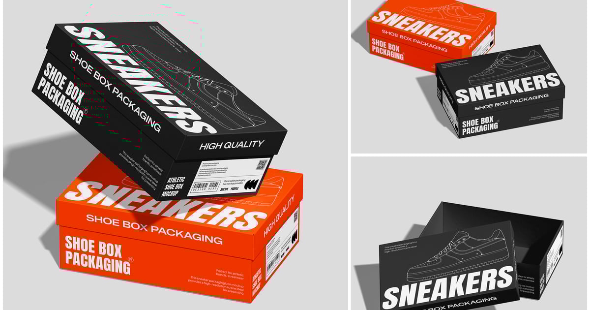 运动鞋盒模型
