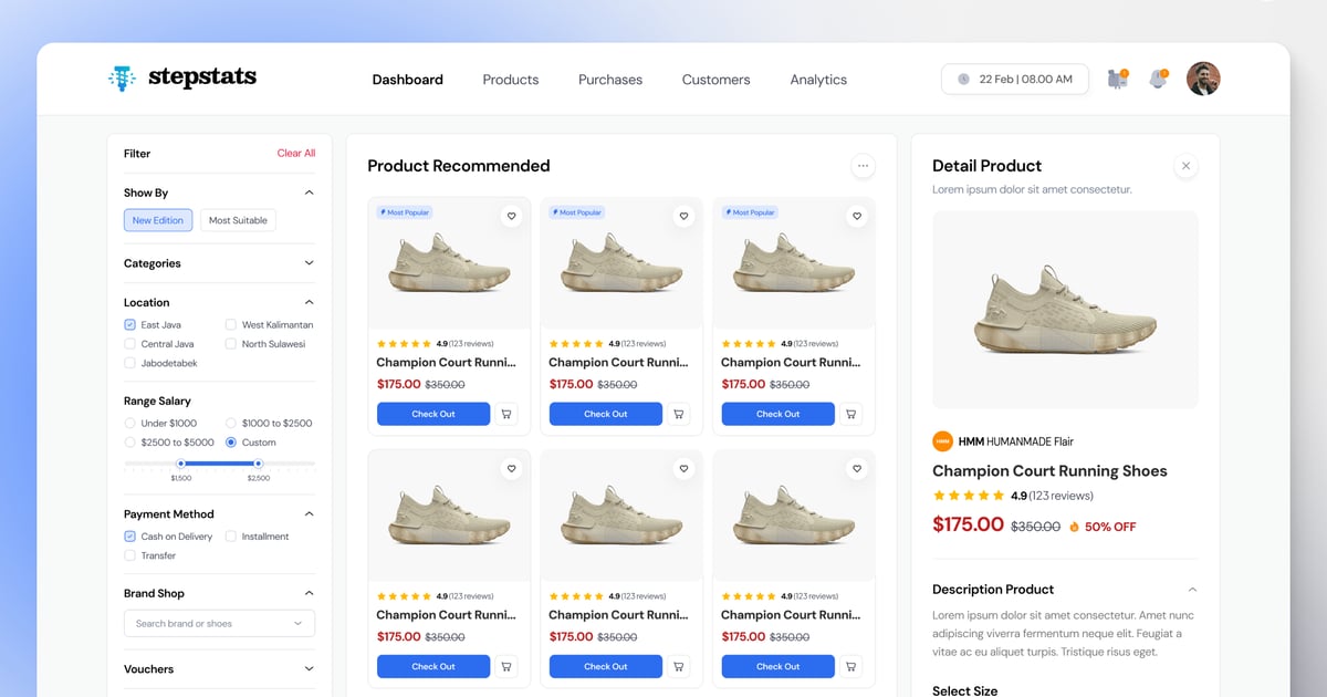 StepStats – 鞋店管理后台