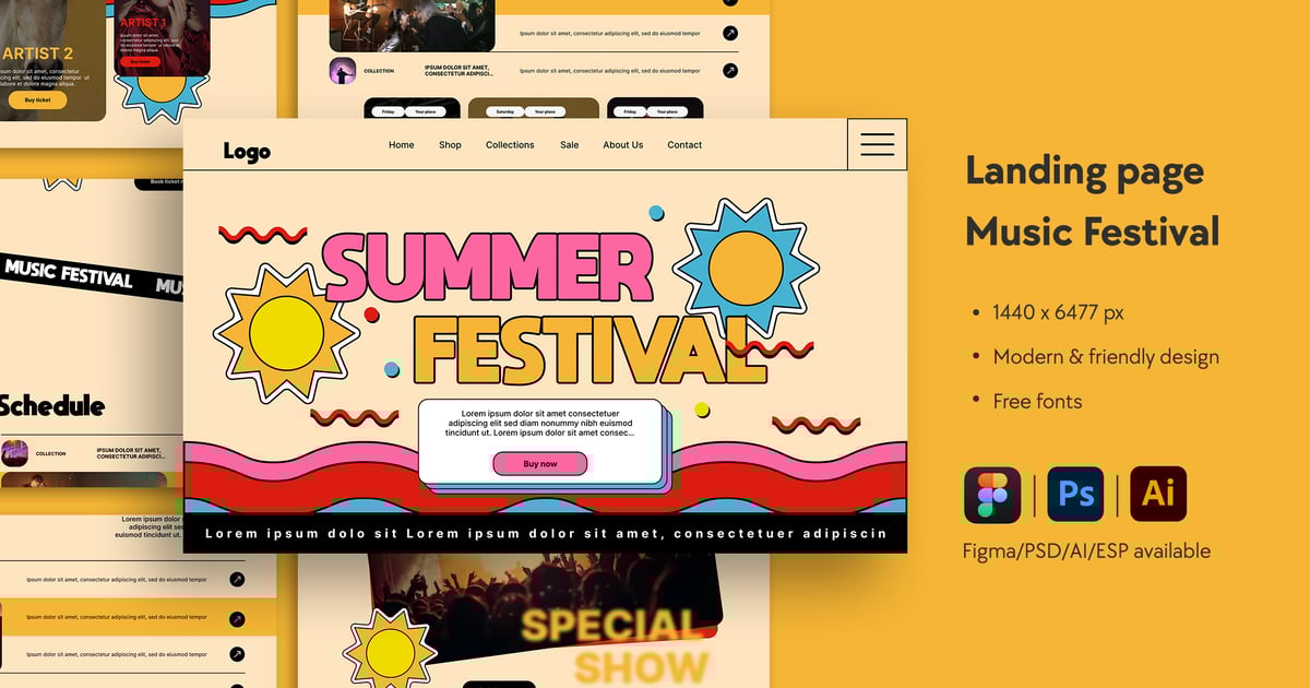 音乐节网站首页