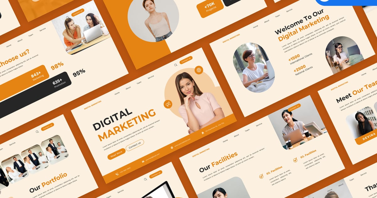 数字营销主题演讲模板