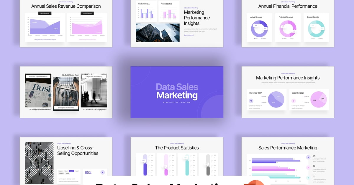 数据销售营销 PowerPoint