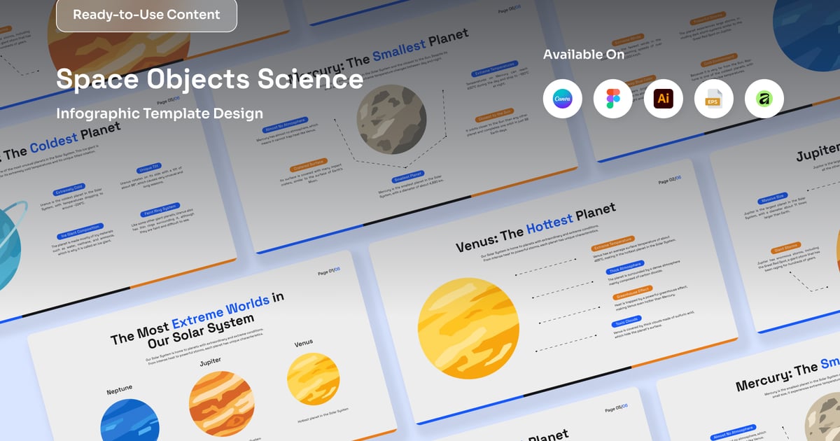 宇宙天体科学信息图